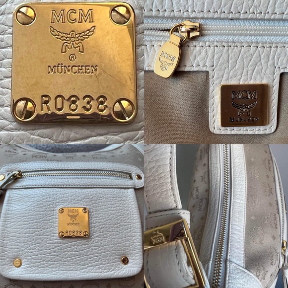 AUTHENTIC VINTAGE MCM CANVAS LEATHER SHOULDER BAG - Picture 12 of 16